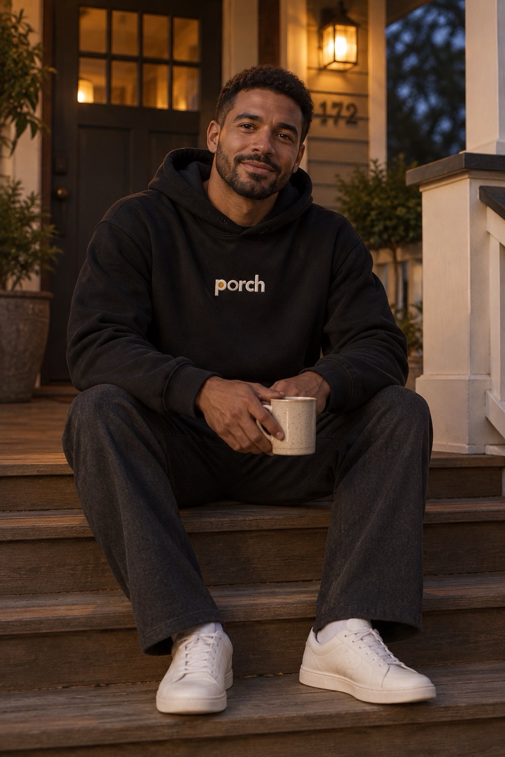 Front Steps Hoodie in Midnight