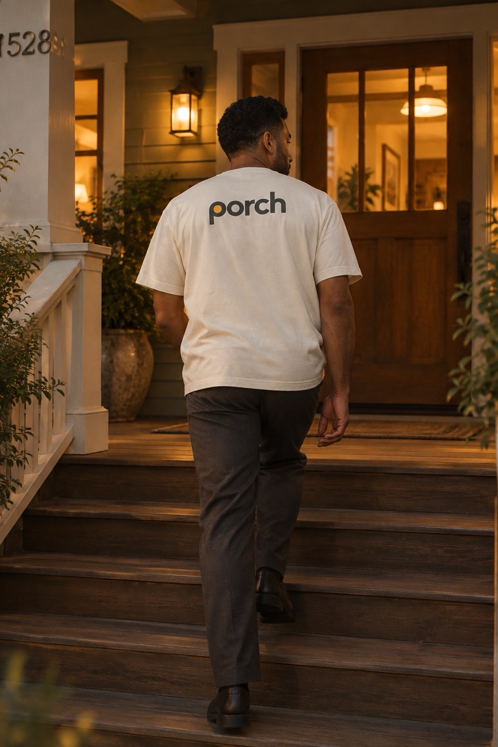 Come Over Tee in Cream, back