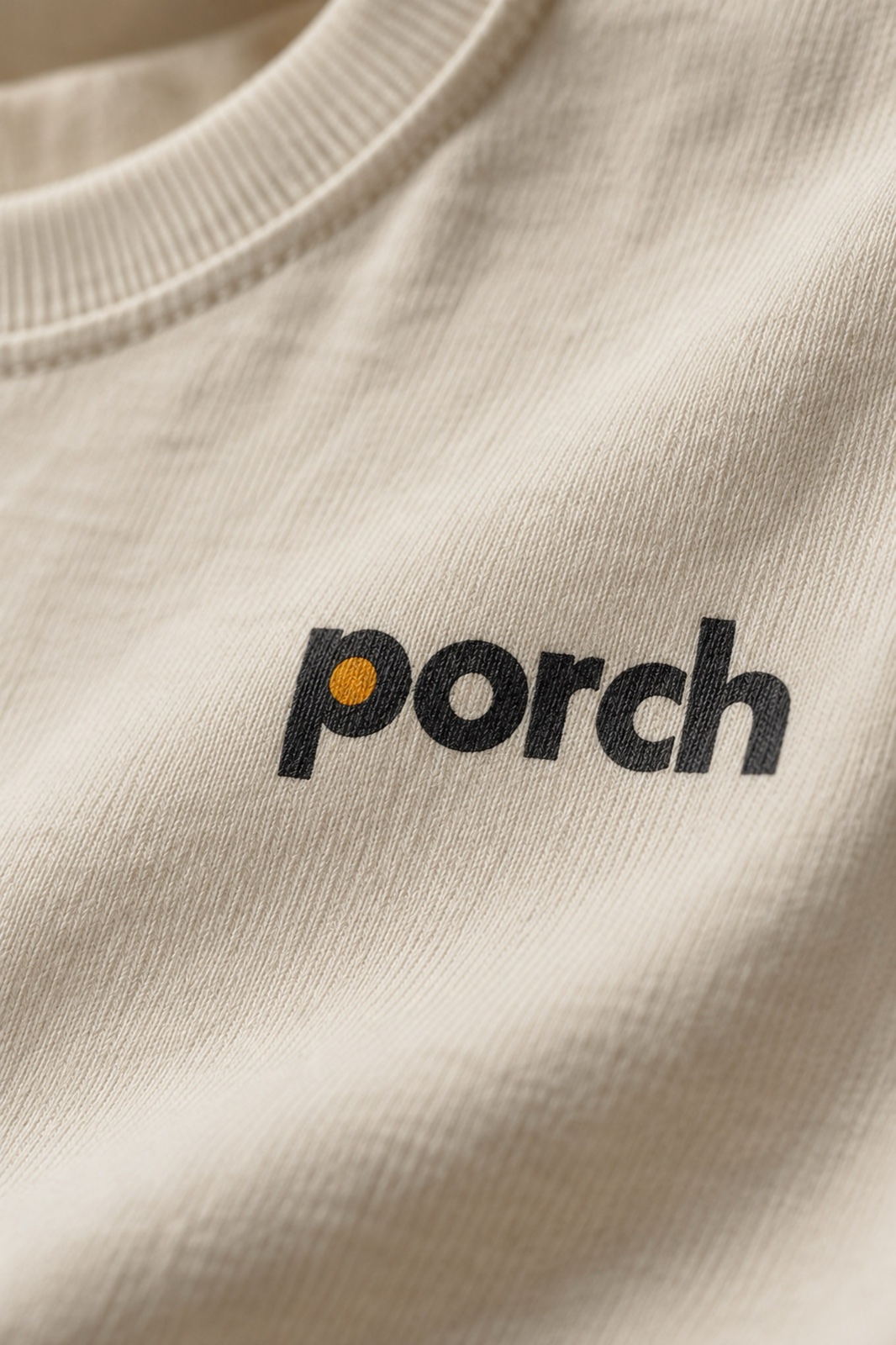 The wordmark on the chest